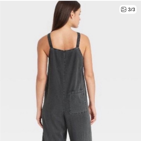 A New Day Women's Gray Overall Jumpsuit - Picture 3 of 11